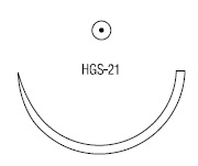 Caprosyn колющая ½ круга 37 мм H