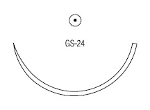 Caprosyn колющая ½ круга 40 мм