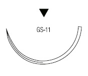 Polysorb обратно режущая ½ круга 37 мм GS-11