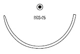 Monosof/Dermalon тупоконечная колющая ½ круга 48 мм