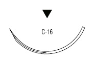 Novafil обратно режущая ⅜ круга 30 мм