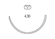 Polysorb многоцелевая ½ круга 30 мм 4,30