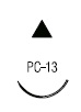 Polysorb косметическая режущая ⅜ круга 11 мм