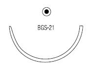 Polysorb тупоконечная колющая ½ круга 37 мм