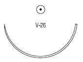 Biosyn колющая ½ круга 37 мм V-26
