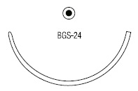 Polysorb тупоконечная колющая ½ круга 40 мм