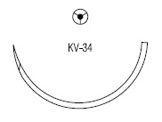 Novafil колюще-режущая ½ круга 37 мм