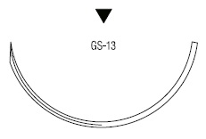 Novafil обратно режущая ½ круга 48 мм