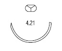 Polysorb многоцелевая ½ круга 20 мм