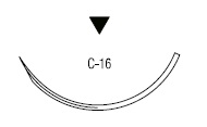 Ti•Cron/Surgidac обратно режущая ⅜ круга 30 мм