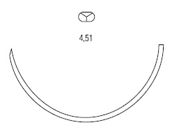 Polysorb многоцелевая ½ круга 50 мм 4,51