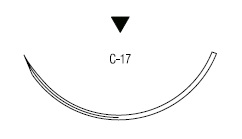 Ti•Cron/Surgidac обратно режущая ⅜ круга 35 мм