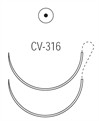 Ti•Cron/Surgidac колющая ½ круга 20 мм две иглы