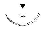 Caprosyn обратно режущая ⅜ круга 24 мм
