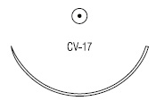 Polysorb колющая ⅜ круга 32 мм