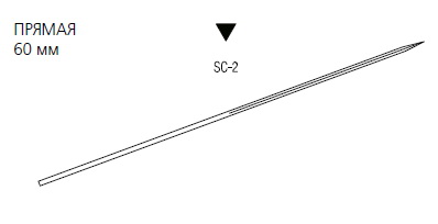Polysorb обратно режущая прямая 60 мм