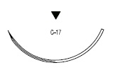 Monosof/Dermalon обратно режущая ⅜ круга 39 мм
