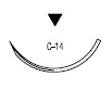 Surgilon обратно режущая ⅜ круга 24 мм