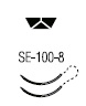 Polysorb премиум шпатель ¼ круга 6 мм кривизна 100° длина иглы 5.90 мм радиус 3.94 мм микрон 200