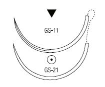 Caprosyn обратно режущая ½ круга 37 мм