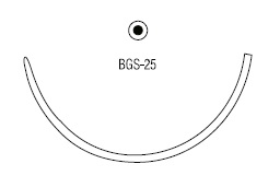 Maxon тупоконечная колющая ½ круга 48 мм