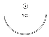 Polysorb колющая ½ круга 37 мм