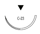 Polysorb обратно режущая ½ круга 24 мм