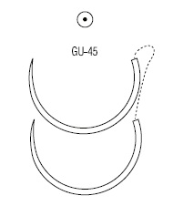 Biosyn тупоконечная колющая ½ круга 40 мм