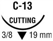 Caprosyn обратно режущая ⅜ круга 19 мм