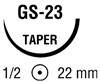 Caprosyn колющая ½ круга 22 мм